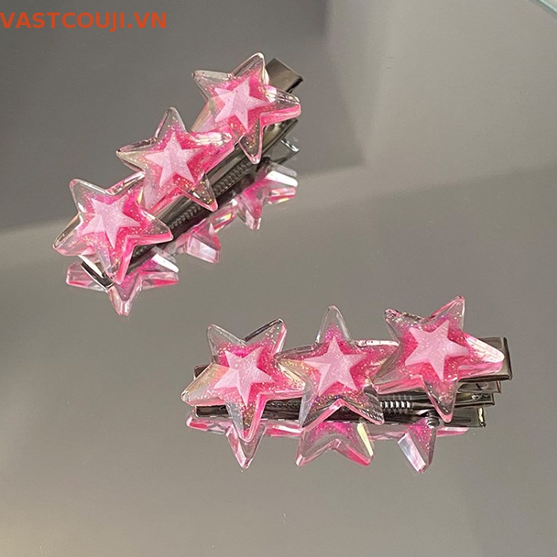 Kẹp Tóc Hình Ngôi Sao Lấp Lánh Thời Trang Cho Nữ VASTJI New Y2K