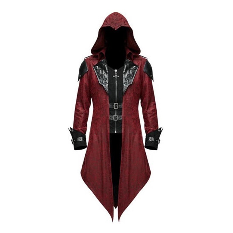 Áo Khoác Hóa Trang Halloween Phong Cách Gothic Thời Trung Cổ Cho Nam