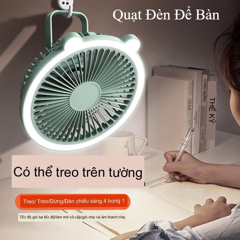 Đèn quạt cắm trại đa năng di động ngoài trời đèn lều loại treo pin siêu dài có thể sạc lại chiếu sáng đèn cắm trại