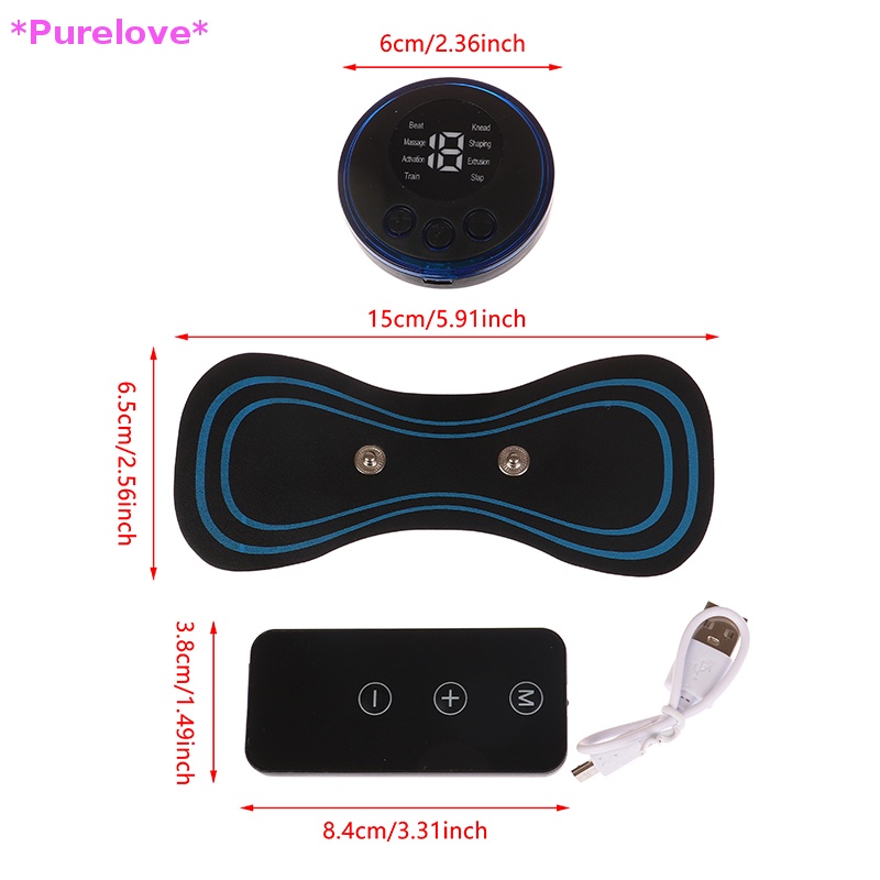 1 Bộ Dụng Cụ Massage Cổ EMS 8 Chế Độ Chuyên Dụng Chất Lượng Cao Mới