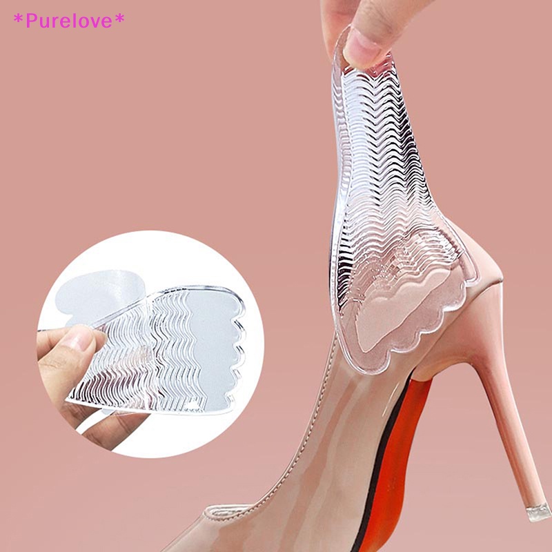 1 Cặp Miếng Lót Giày Bằng Silicone Chống Trượt Tiện Lợi