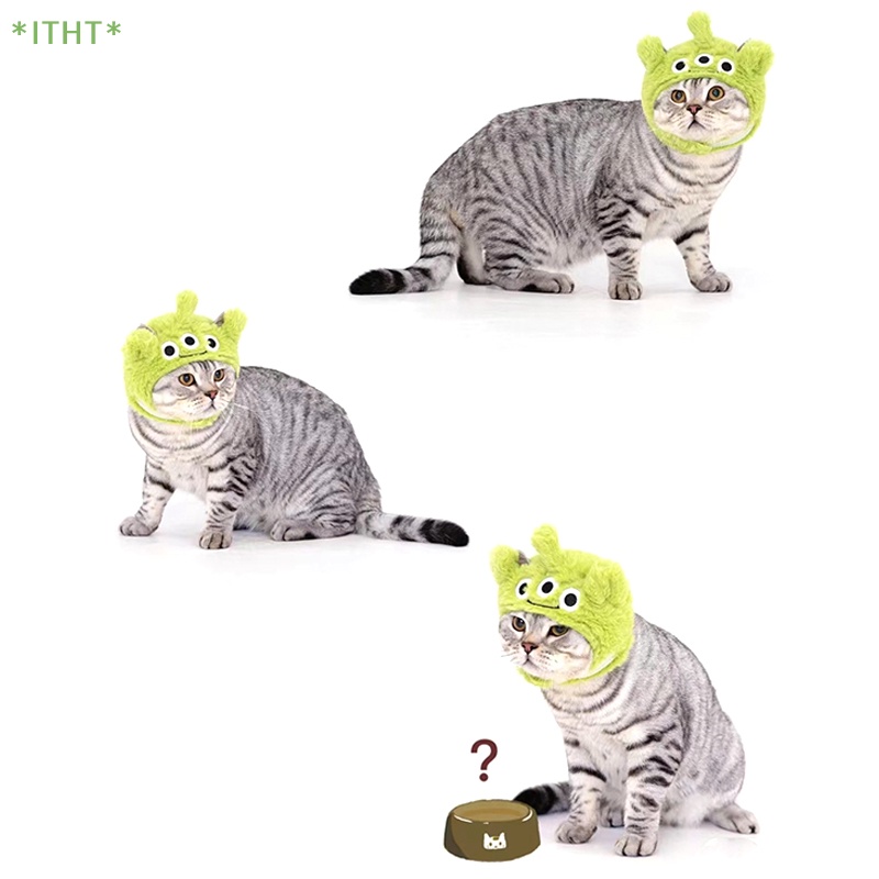 Mũ Đội Đầu Bằng Vải Bông Giữ Ấm Vui Nhộn Dễ Thương Dành Cho Thú Cưng Mới