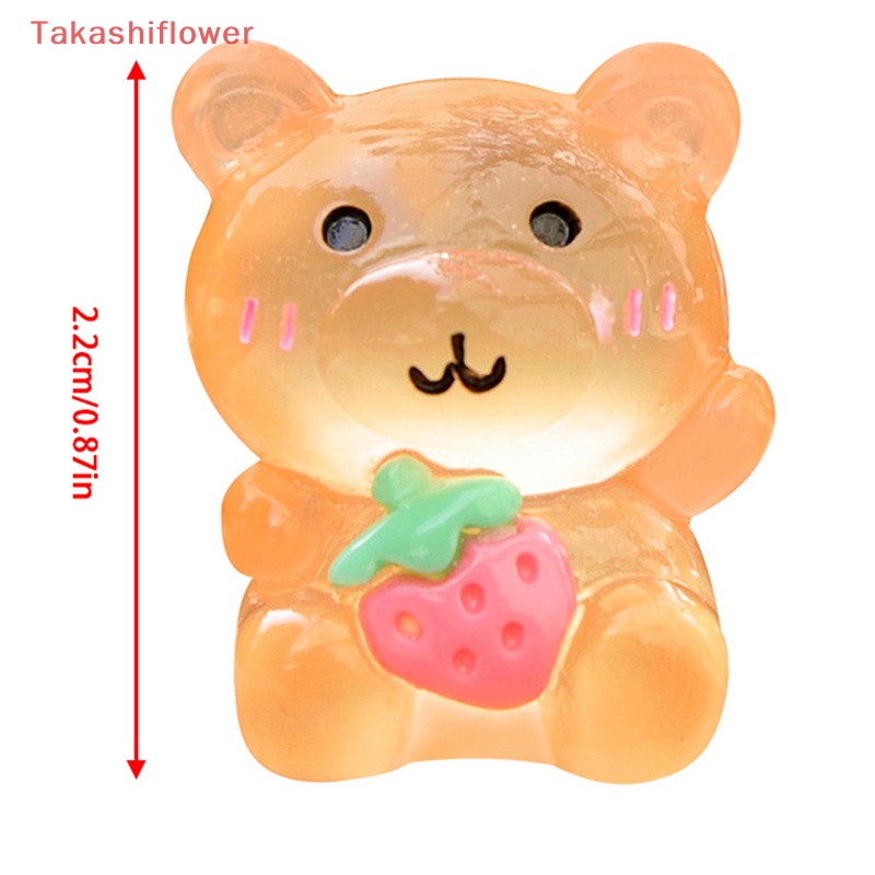 1 Mô Hình Gấu Dạ Quang Dễ Thương Trang Trí Tiểu Cảnh