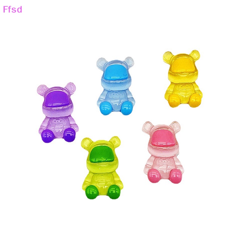 {Ffsd} Đồ Chơi Dây Buộc Tóc Resin Mini Phát Quang Hình Gấu Trang Trí Nhà Cửa Sân Vườn Nhà Cửa Bán Chạy