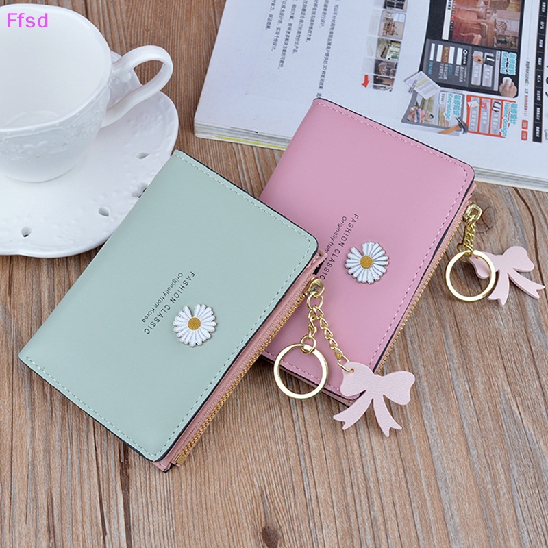 {Ffsd} Ví Ngắn Bằng Da PU Có Khóa Kéo Đơn Giản Thời Trang Mới Dành Cho Nữ * Hàng Bán Chạy