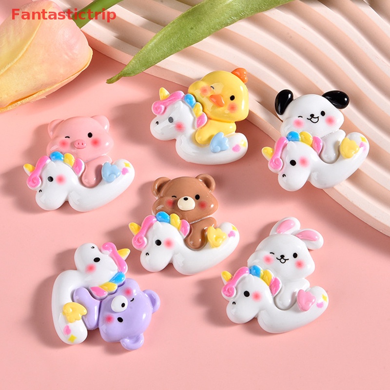 Set 3 Tượng Kỳ Lân Mini Bằng Nhựa Resin Trang Trí Ốp Điện Thoại / Bánh Kem DIY Mới