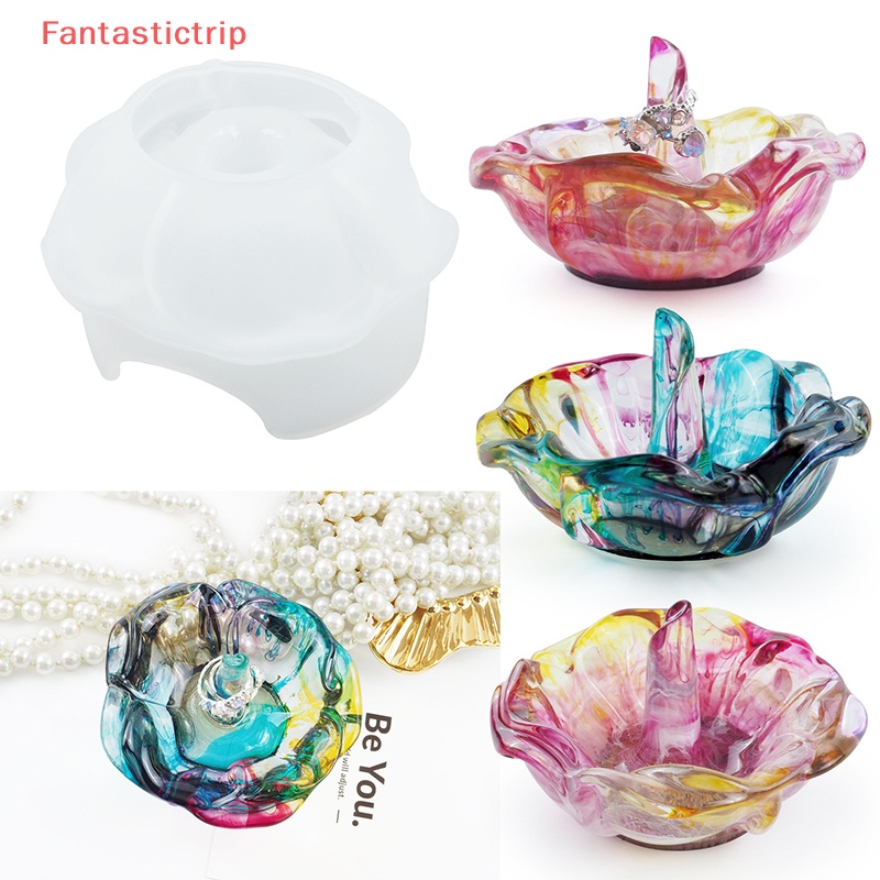 Khuôn Silicon Làm Nhẫn Thủ Công Hình Hoa Hồng Độc Đáo Mới