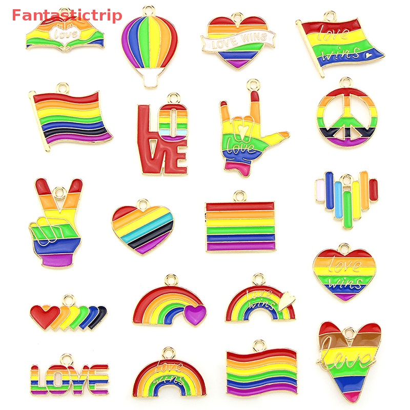 Set 20 Mặt Dây Chuyền / Bông Tai / Vòng Tay DIY Hình Trái Tim / Giọt Nước Mưa Độc Đáo Mới