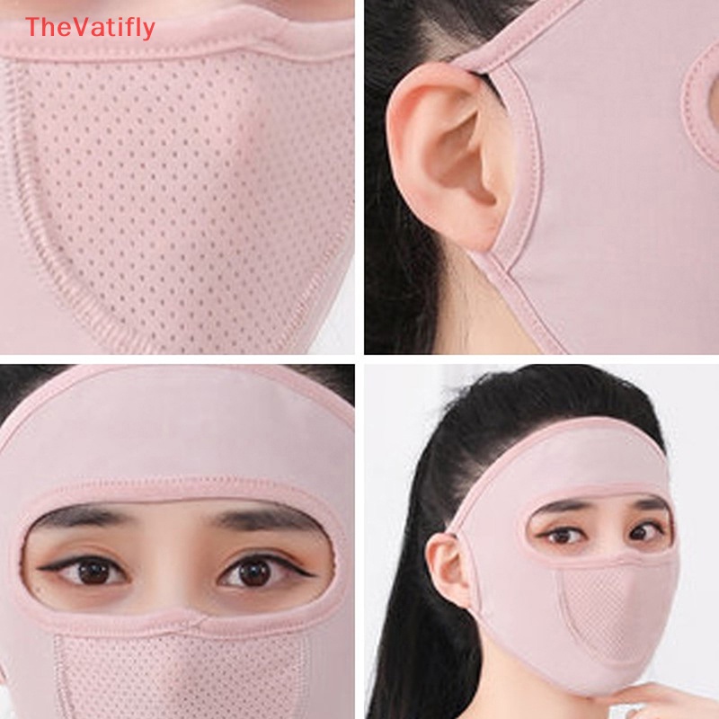 Mặt Nạ Lụa Lạnh Chống Tia UV Bảo Vệ Khuôn Mặt Dùng Khi Chạy Xe Đạp / Xe Máy