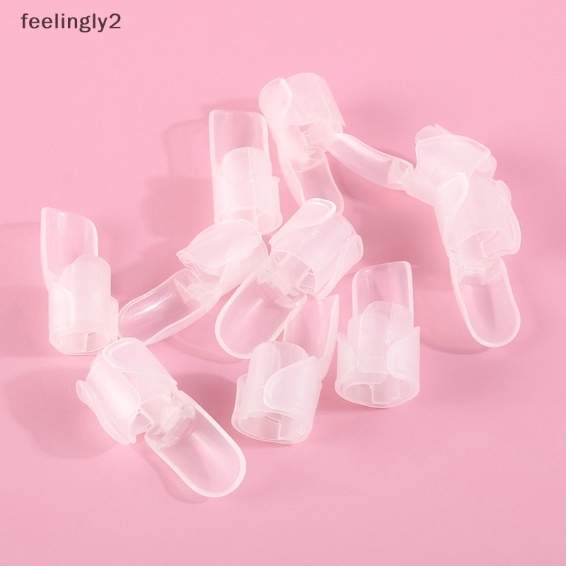 Set 10 Nắp Nhựa Bảo Vệ Móng Tay Nghệ Thuật