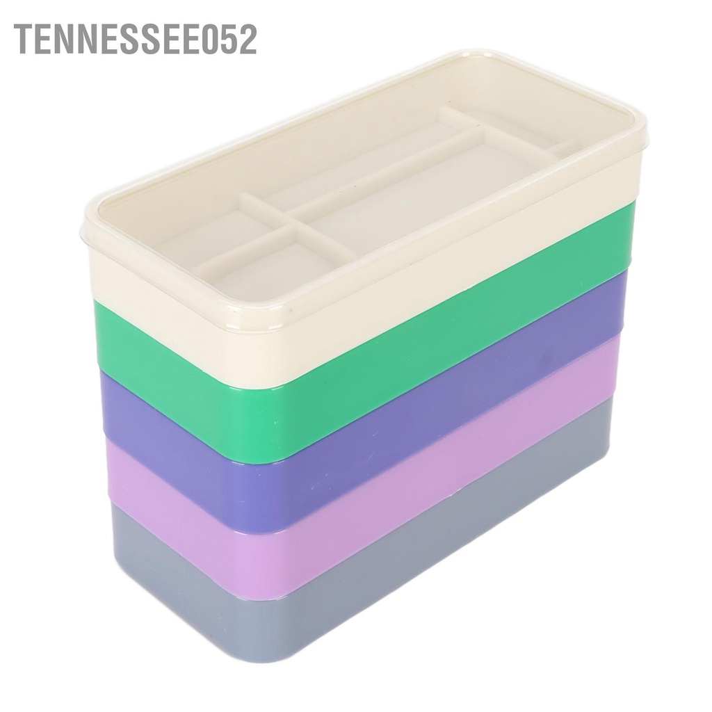 Tennessee052 Hộp lưu trữ các bộ phận đồng hồ 5 lớp Ngăn bụi có thể xếp chồng lên nhau Công cụ sửa chữa hình chữ nhật