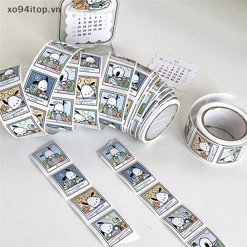 Set 200 Miếng Dán Họa Tiết Hoạt Hình Pochacco Dễ Thương Dùng Trang Trí Thiệp / Đồ Thủ Công Diy