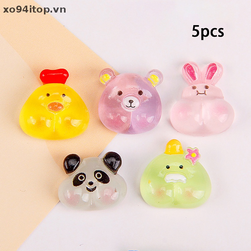 Set 10 Tượng Gà Vịt / Gấu Phát Quang Trang Trí