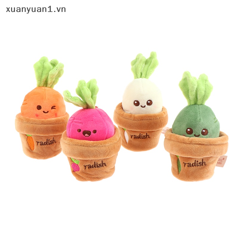 Móc Khóa Hình Củ Cà Rốt Nhồi Bông Đáng Yêu