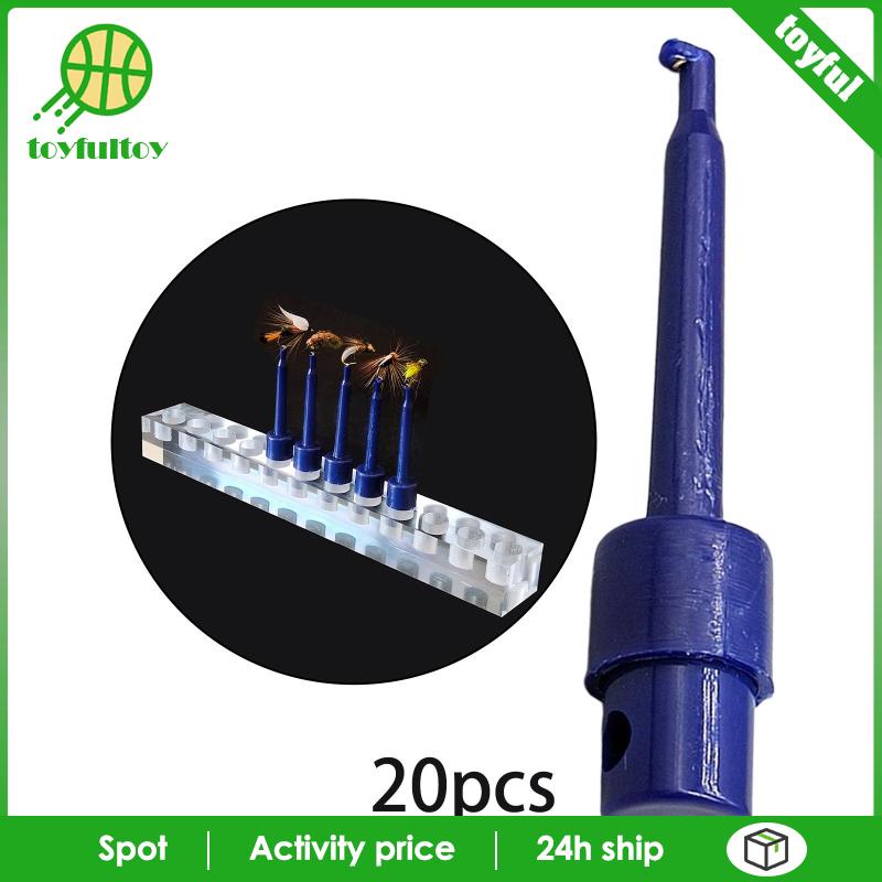 Set 20 Kẹp Trưng Bày Móc Câu Cá Bằng Hợp Kim Chất Lượng Cao