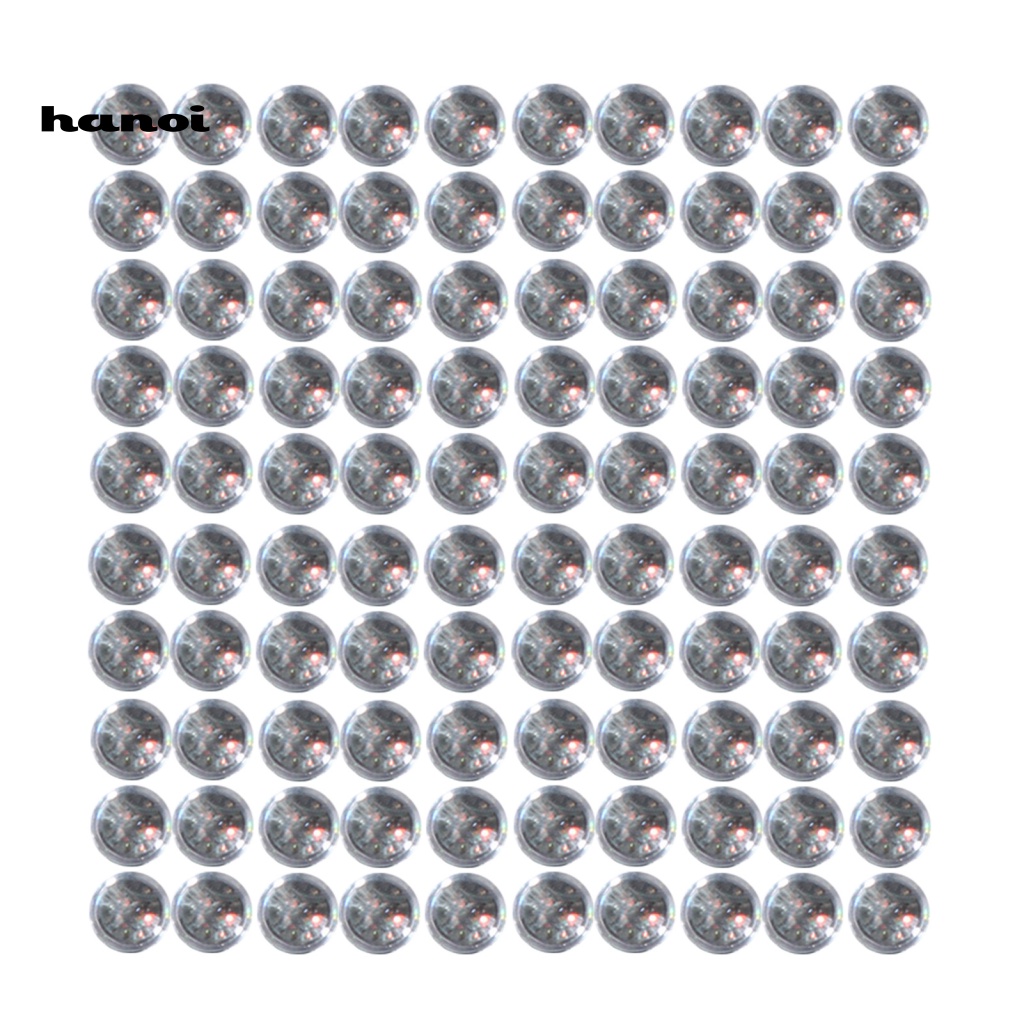 Hộp 100 Hạt Đá Tròn Dẹt Nhiều Màu Sắc Đính Móng Nghệ Thuật