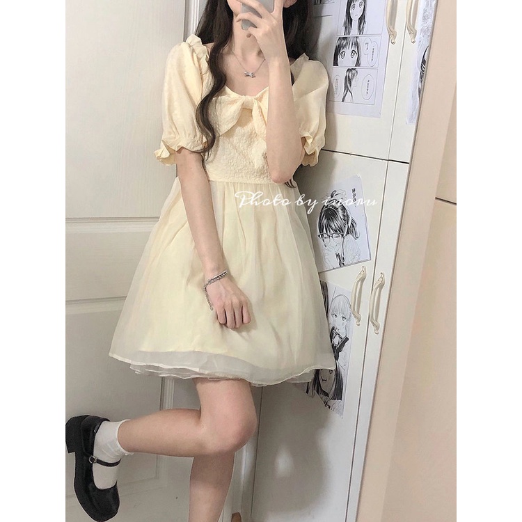 Đầm Công Chúa Mini Tay Phồng Thời Trang Mùa Hè Hàng Mới Dành Cho Bạn Nữ