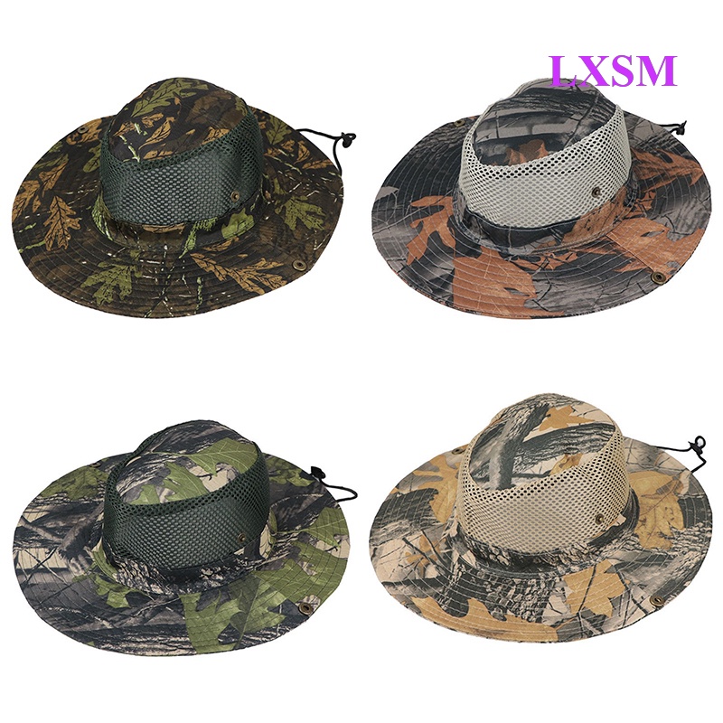 Nón Tai Bèo Vành Rộng Họa Tiết Rằn Ri Chống Tia UV Thời Trang Đi Biển Cho Nam