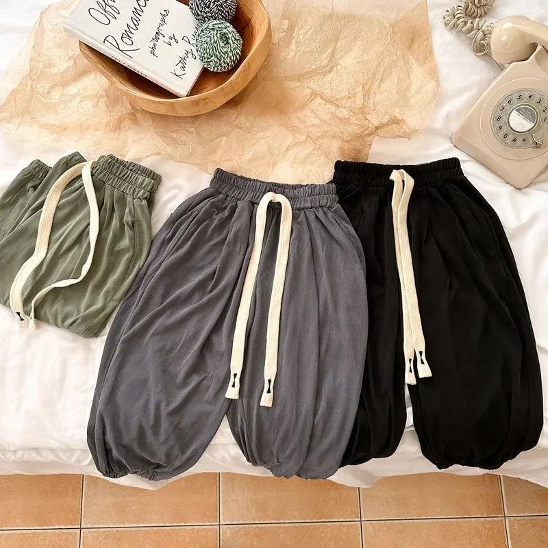 Quần Legging Lụa Mềm Dáng Rộng Chống Muỗi Thời Trang Mùa Hè Cho Bé