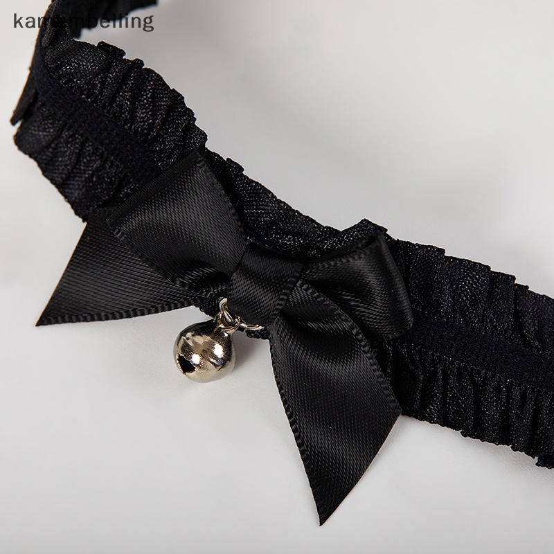 Kamembelling Đai Nịt Bít Tất Ren Co Giãn Đính Nơ Phong Cách Lolita