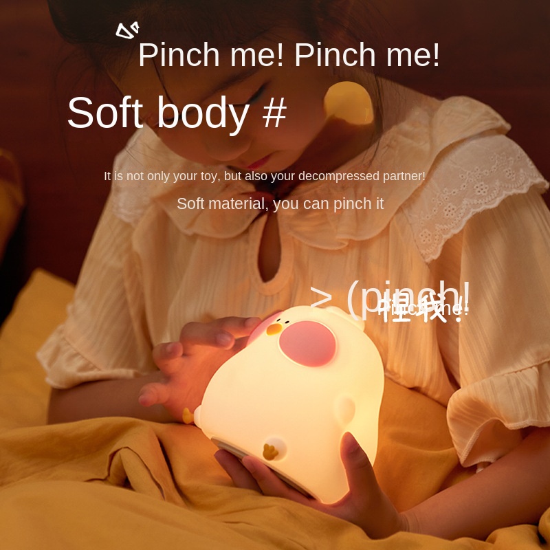 Đèn ngủ FNELSE hình gà điều khiển từ xa nhiều màu sắc