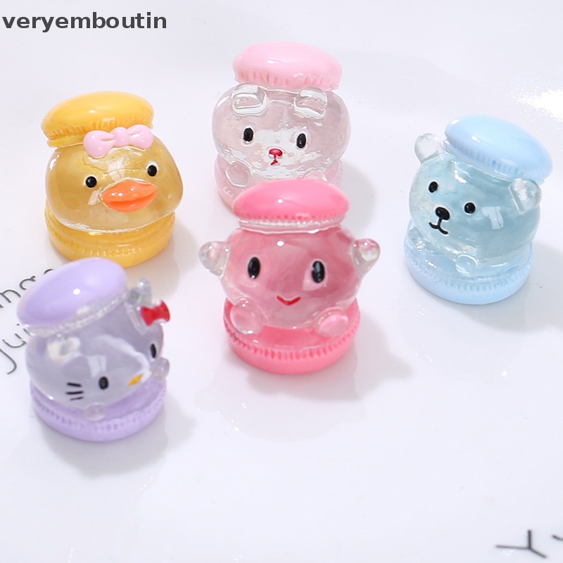 Set 2 Bánh Hamburger Hoạt Hình Bằng Nhựa Resin Trang Trí Tiểu Cảnh