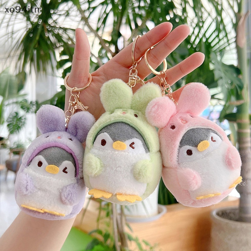 Móc Khóa Hình Chim Cánh Cụt Nhồi Bông Dễ Thương