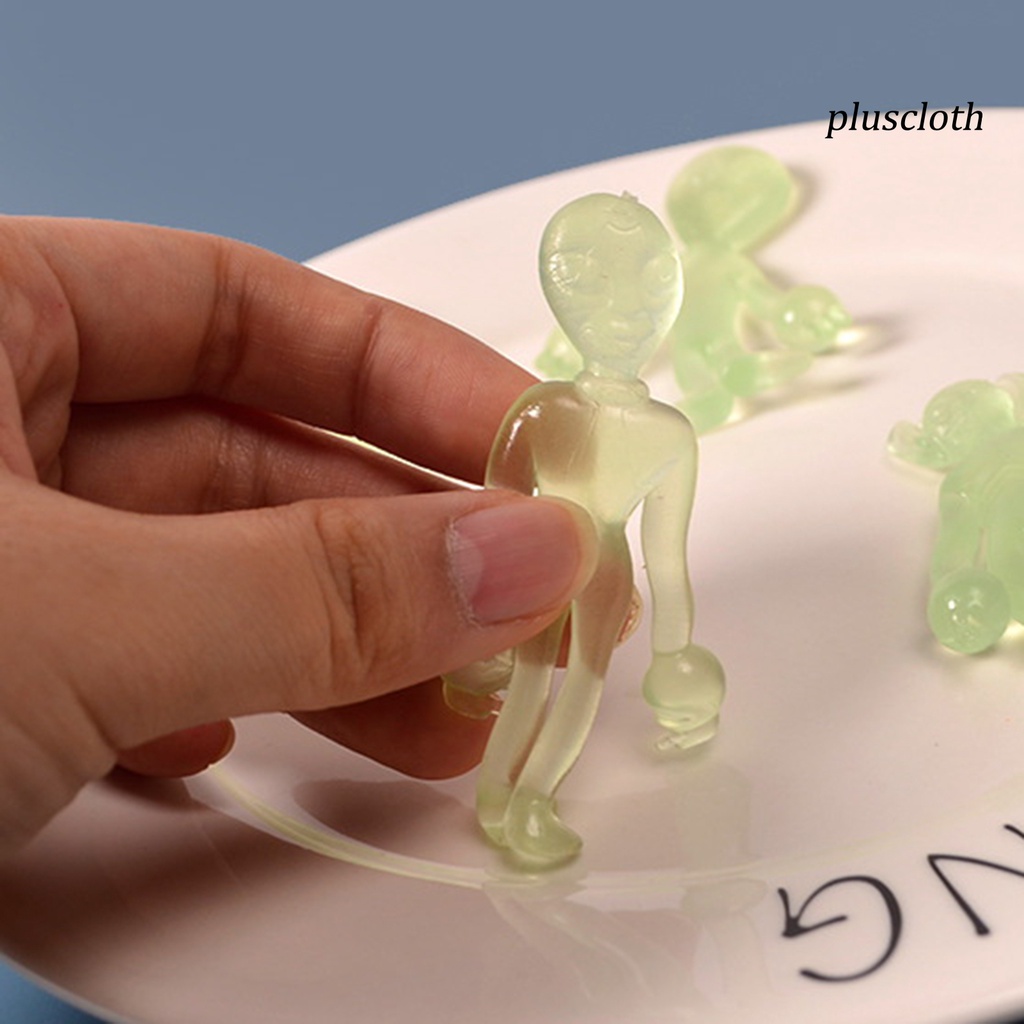 &lt; Plus &gt; Set 10 Đồ Chơi Hình Người Ngoài Hành Tinh Mềm Mại Phục Hồi Nhanh Chóng Vui Nhộn TPR Làm Quà Tặng Sinh Nhật