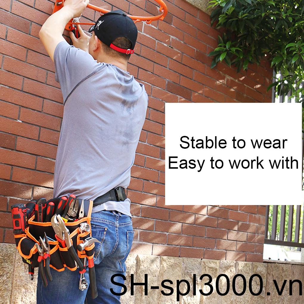 Túi Đeo Hông Đựng Dụng Cụ Sửa Chữa Điện Đa Năng Tháo Rời Được