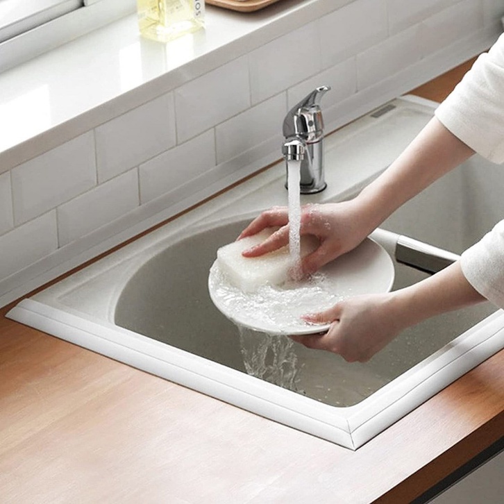 Cuộn Băng Dán Niêm Phong PVC Màu Trắng Chống Thấm Nước Trang Trí Nhà Tắm / Nhà Bếp
