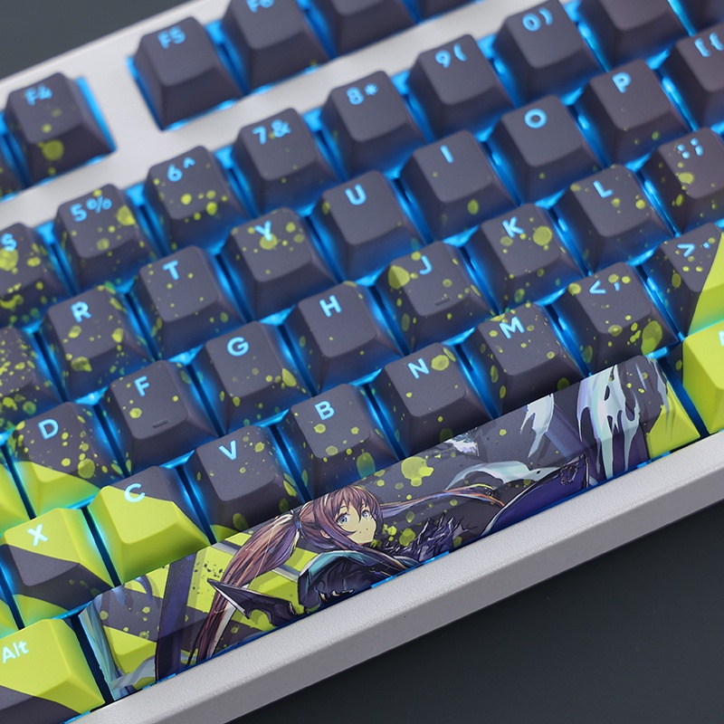 Amiya Keycaps Cherry Profile Arknights Anime PBT Dye Sub Bàn Phím Cơ Keycap