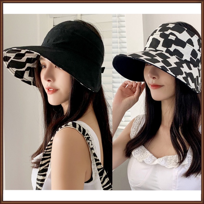 Mũ Rộng Vành Hở Chóp Chống Tia Uv Thời Trang Đi Biển Mùa Hè Bảo Vệ Cho Nữ