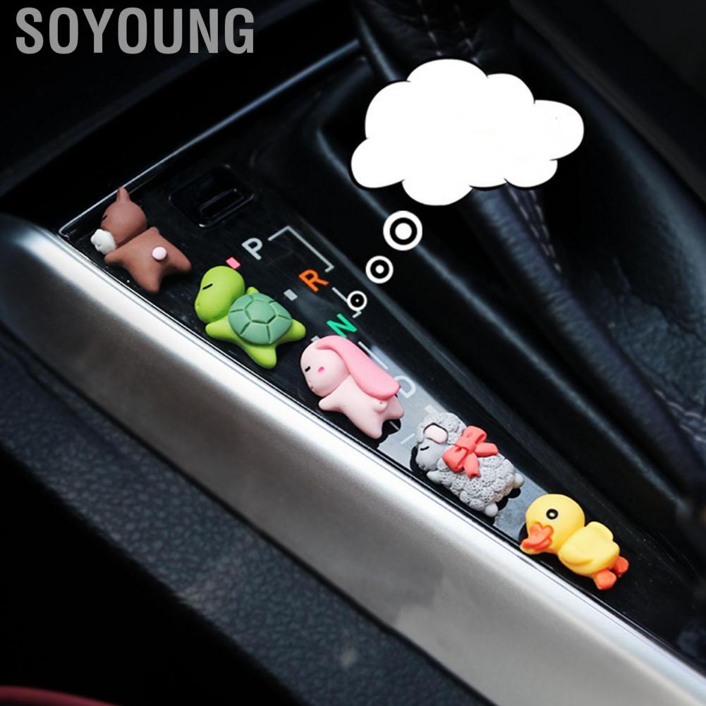 Soyoung Dashboard Decorations  Lightweight Ornaments Resin Lovely for Cars Desktop