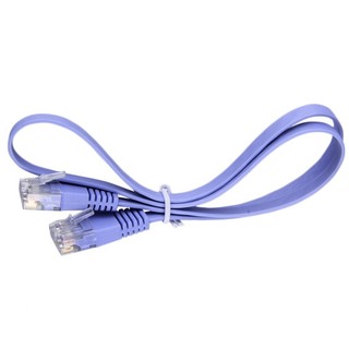 1Pcs Super High Speed Rj45 Cat6 8P8C Flat Ethernet Patch Network Lan Cable 0.5M [Q/2]