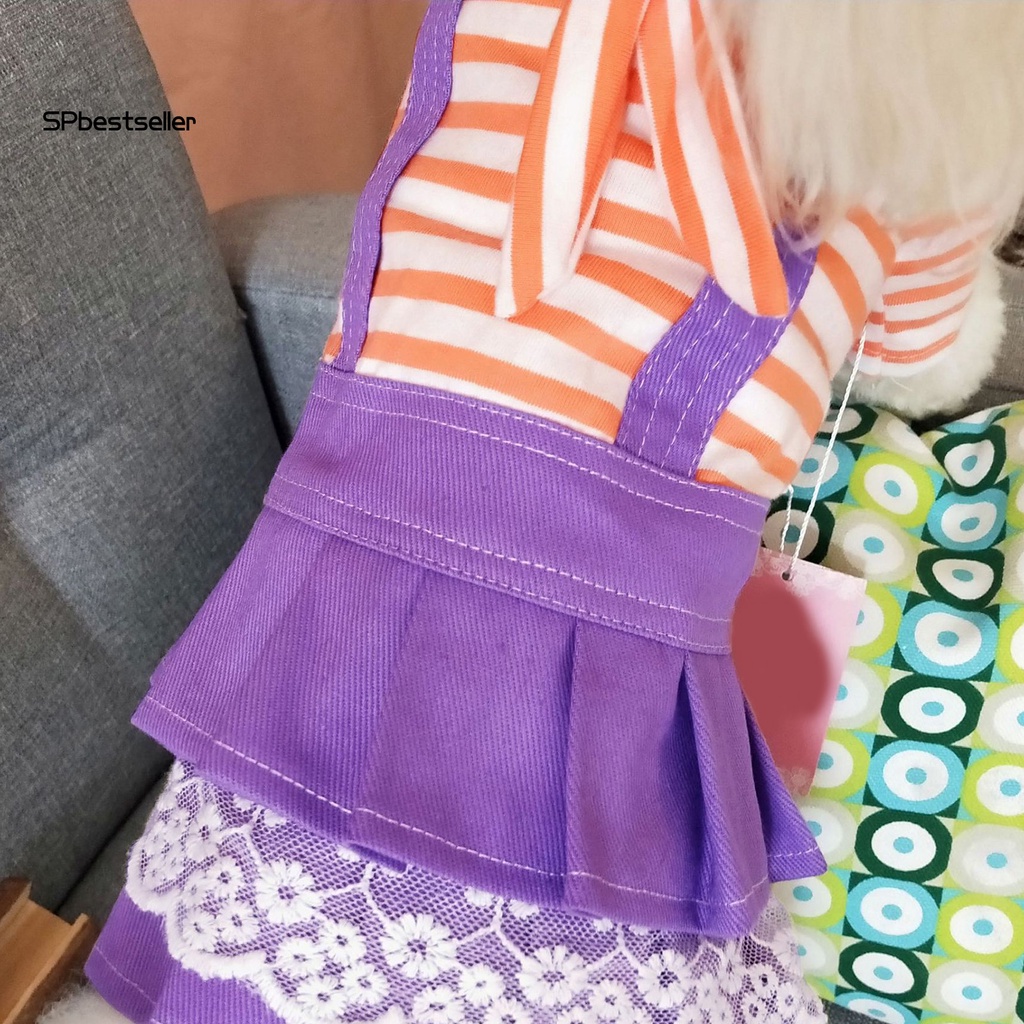 Spbestsellkr Đầm Cotton Mềm Mại Chống Phai Màu Mặc Hàng Ngày Cho Cún Cưng