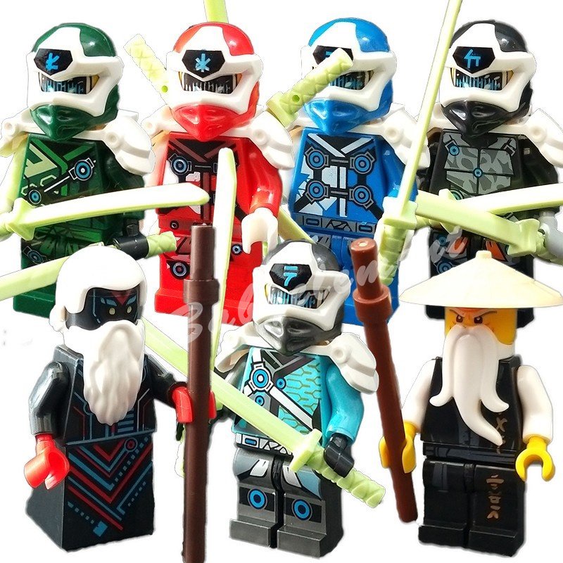 Mô Hình Đồ Chơi Nhân Vật Ninja Master Wu General Vex Snake