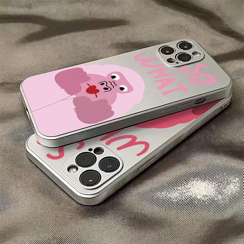 Ốp Điện Thoại TPU Silicon Mềm Chống Sốc Mạ Điện Hình Đôi Mắt Thiên Thần Cho IPhone 11 14 13 12 Pro XS Max XR X 8 + 7 6S Plus