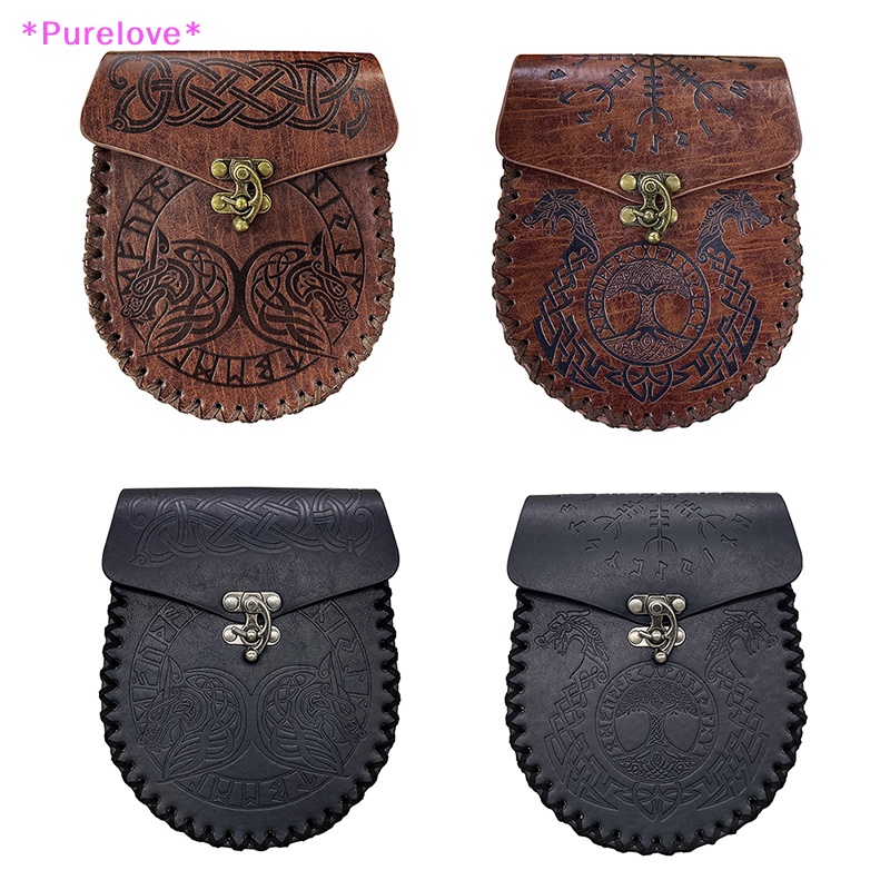 Túi Da Đeo Hông Đựng Tiền Phong Cách Thời Trung Cổ Mới