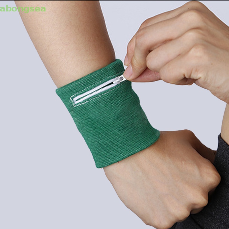 Abongsea Băng Đeo Cổ Tay Thoáng Khí Thấm Hút Mồ Hôi Khi Chạy Bộ / Đạp Xe Dành Cho Nam Và Nữ