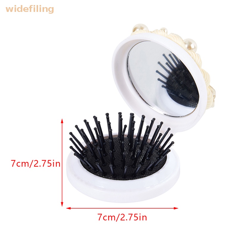 Lược Chải Tóc Mát Xa Da Đầu Tích Hợp Gương Gấp Gọn Bỏ Túi Tiện Lợi