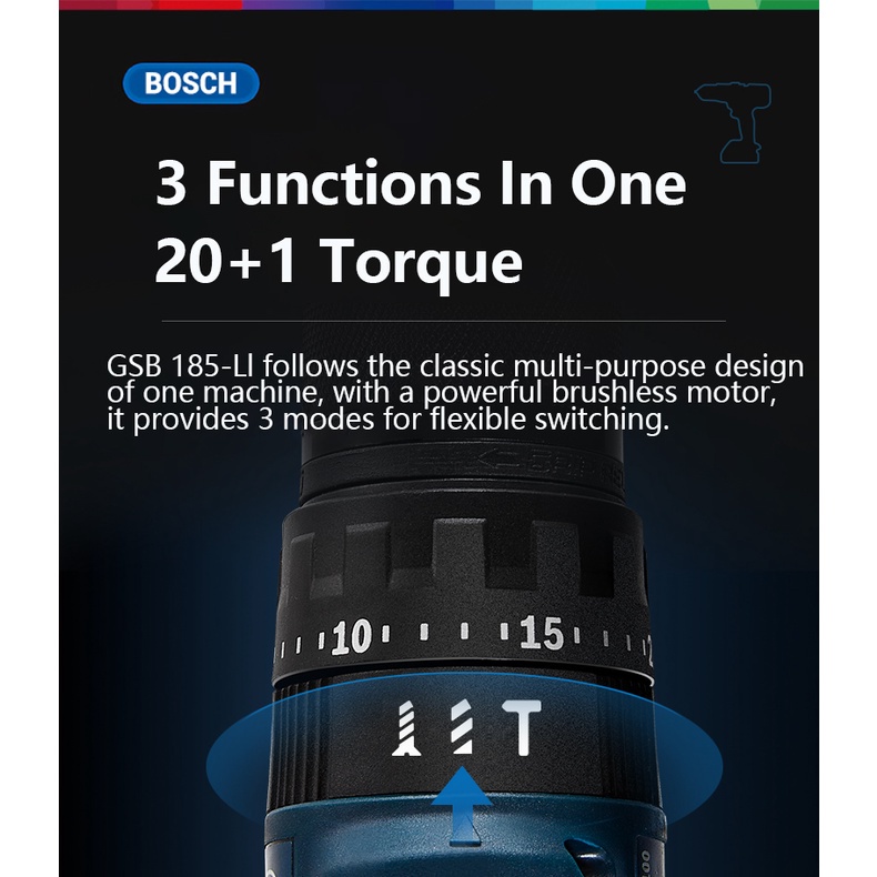 Máy Khoan Cầm Tay BOSCH 18V GSR185-LI / Gsf185-LI