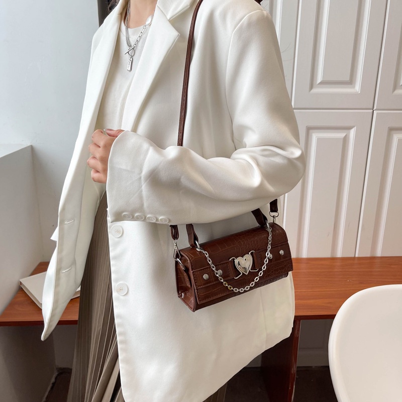 Túi Đeo Vai Túi Đeo ChéoTúi xách nữ Vai Mùa Thu 2023Phong Cách retro Đơn Giản Hợp Thời Trang