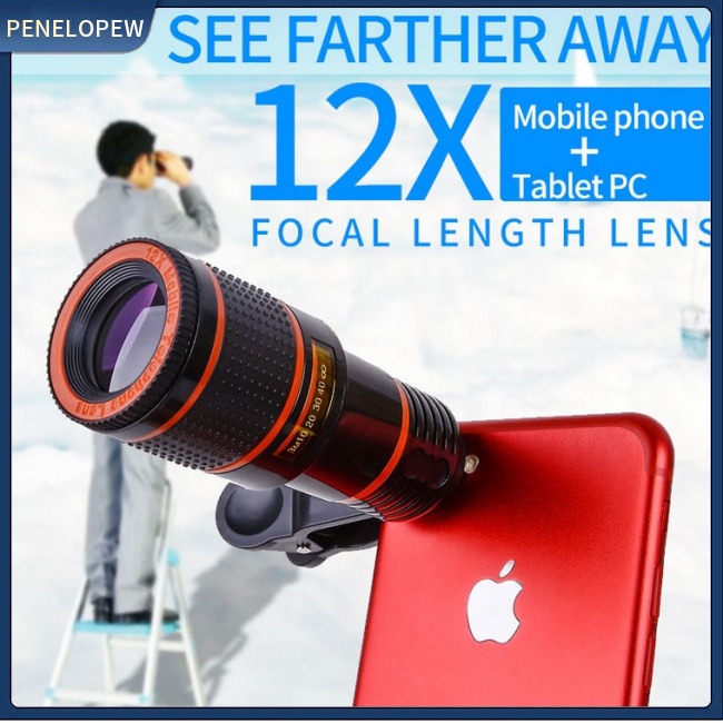 Thấu Kính Macro Chụp Hình 12x 8x Cho Điện Thoại Thông Minh / Máy Ảnh