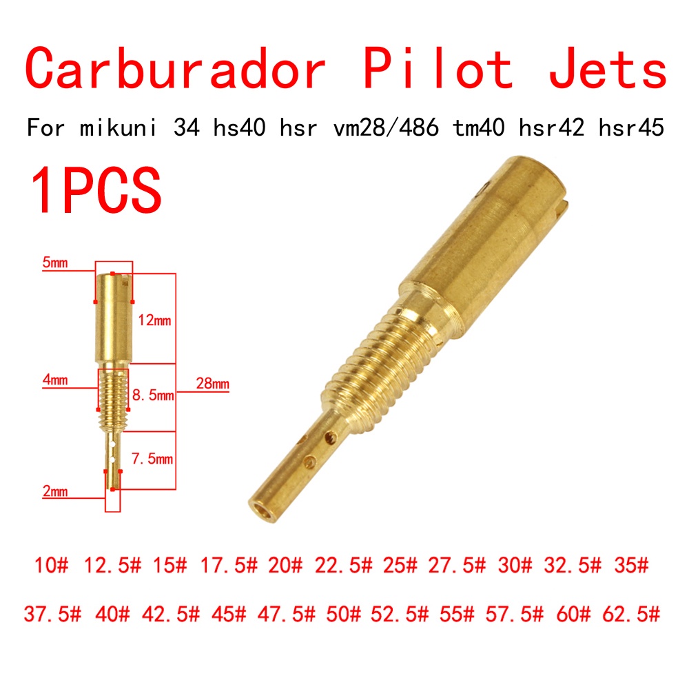 1 Máy Bay Phản Lực 10-62.5 Cho mikuni carb vm28 / 486 hsr42 Hr45 tamanhos 1994-65