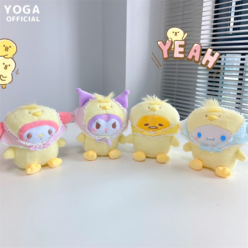Móc Khóa Hình Cinnamoroll Mymelody Kuromi Nhồi Bông Dễ Thương