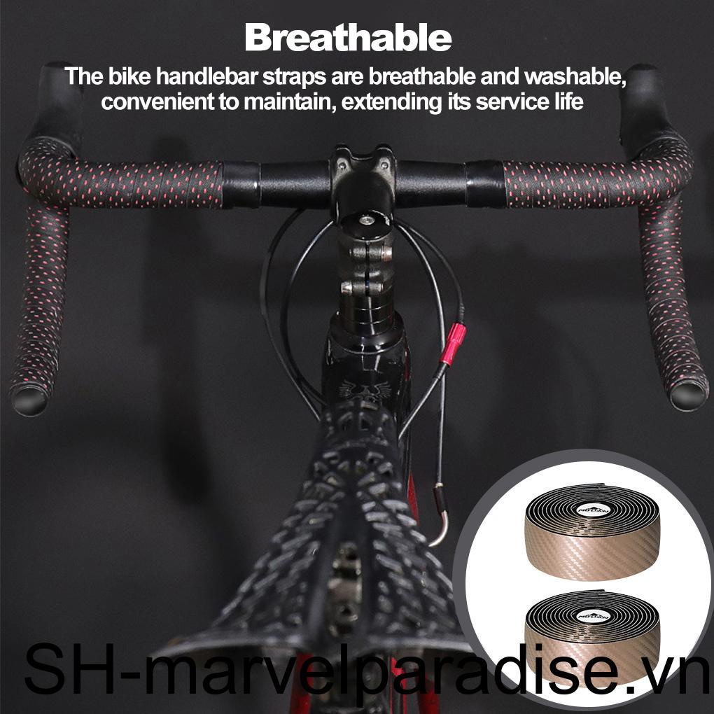 Hộp 2 Cuộn Băng Quấn Tay Lái Xe Đạp Hấp Thụ Sốc Chống Trượt Thoáng Khí Thoải Mái