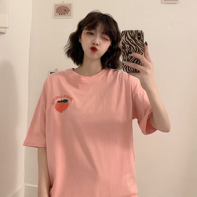 Áo Thun Nữ Tay Ngắn Dáng Rộng Phong Cách Hàn Quốc