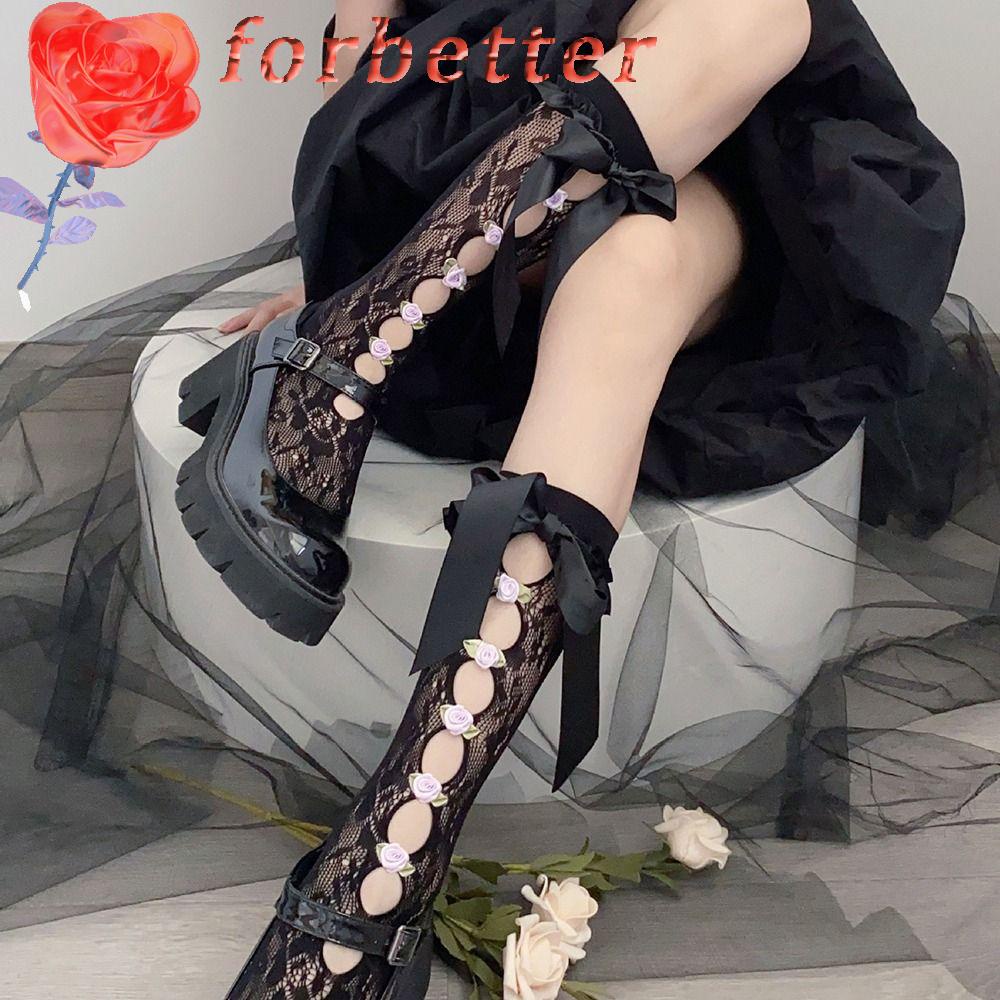 Vớ Lưới Phối Nơ Phong Cách Lolita Nhật Bản Đáng Yêu Cho Nữ Y2k