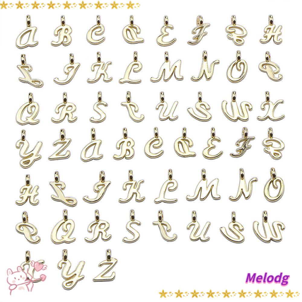Bộ 26 / 52 / 156 Mặt Vòng cổ Trang Sức Màu Ngẫu Nhiên|Bảng Chữ Cái Alphabet Chất Lượng Cao