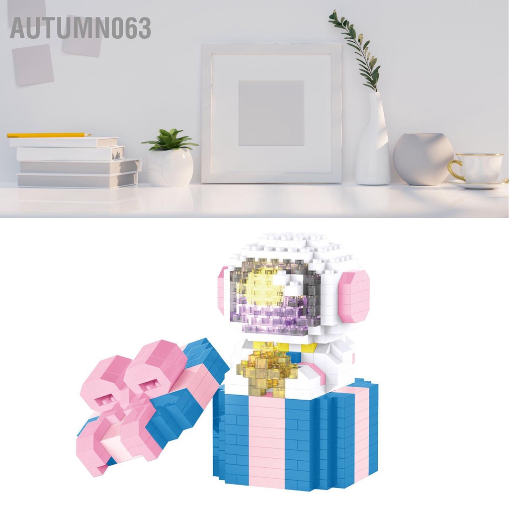 Autumn063 Phi Hành Gia Khối Xây Dựng Với Ánh Sáng Cắn Chặt Kết Nối Êm Ái Đồ Chơi Tinh Tế Cho Trẻ Em